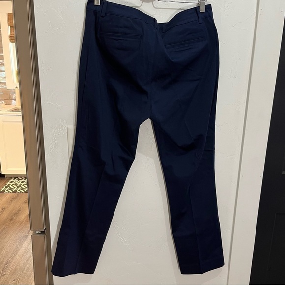 Ralph Lauren Navy Straight Leg Trousers 12 - Picture 2 of 14